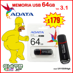 MEMORIA USB 64GB ADATA UV150/64gb