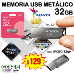 USB METÁLICO 32gb ADATA UV250/32gb