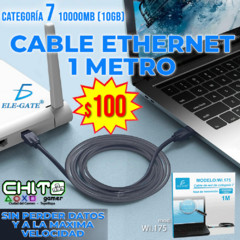 CABLE DE RED ETHERNET CAT 7 DE 1 metro. ETHERNET WI.175