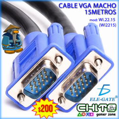 CABLE VGA A VGA 15 Metros ELE-GATE WI.22.15 (WI2215)