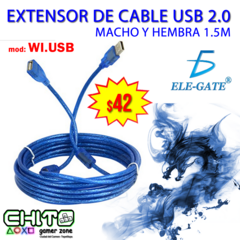 EXTENSOR USB 1.5m Ele-Gate WI.USB