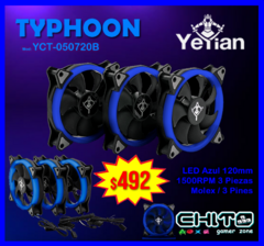 KIT 3 VENTILADORES LED YEYIAN YCT-050720B