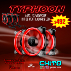 KIT 3 VENTILADORES LED. YCT-050720R