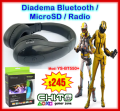 DIADEMA BLUETOOTH YS-BT550+