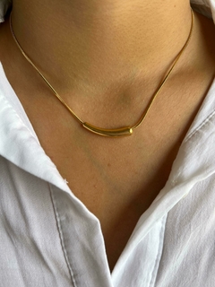 COLLAR ACERO DORADO