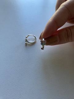 ARGOLLAS BAÑADAS EN ORO BLANCO