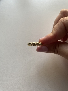 ANILLO ACERO DORADO