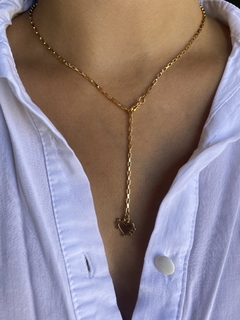 COLLAR ACERO DORADO
