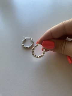 ARGOLLAS ACERO BLANCO