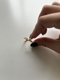 ANILLO ACERO DORADO