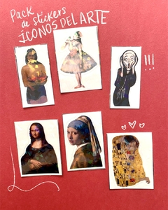 Pack de stickers ÍCONOS DEL ARTE X6