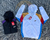 Rompeviento Nike Wintour azul - blanco