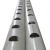 Tubo Pvc Para Hidroponia 110mm X 2mts Perforado Con Tapas