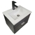 Vanitory Flotante Negro + Mono + Sopapa + Fuelle