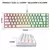 HXSJ-V200 Teclado com fio Mini Gaming, K68 RGB Streamer, membrana sem gestos de 19 teclas, sensação mecânica para jogo ou escritório