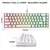 HXSJ-V200 Teclado com fio Mini Gaming, K68 RGB Streamer, membrana sem gestos de 19 teclas, sensação mecânica para jogo ou escritório na internet