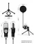 SF666R USB RGB Microfone, Microfone, Fio Condensador, Gaming Mic, Podcasts, Gravação, Streaming de Estúdio, Laptop, Desktop, PC - comprar online