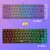 HXSJ-V200 Teclado com fio Mini Gaming, K68 RGB Streamer, membrana sem gestos de 19 teclas, sensação mecânica para jogo ou escritório