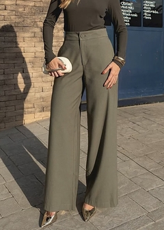 CALÇA WIDE LEG ALFAIATARIA VERDE - comprar online