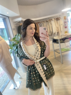 MANTA CORAÇÕES VERDE - comprar online