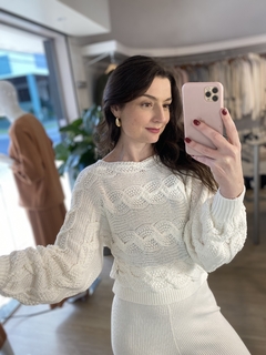 BLUSA TRANÇAS BIAMAR OFF WHITE na internet