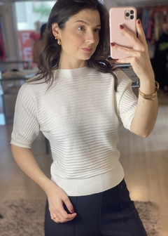 BLUSA MODAL MANGA MORCEGO OFF WHITE - comprar online
