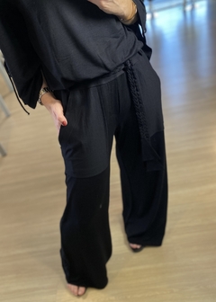 CALÇA PANTALONA MALHA PRETO - comprar online