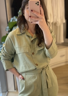CAMISA ANSELMI VERDE PISTACHE - comprar online