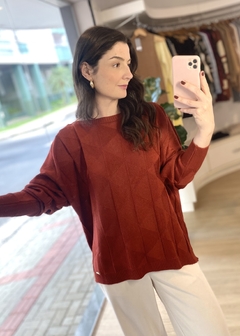 BLUSA AMPLA FERRUGEM - comprar online