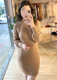 VESTIDO TRICOT CARAMELO - comprar online