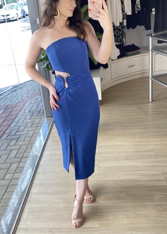 VESTIDO FABIELI AZUL - Banana Blu