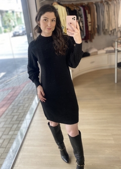 VESTIDO TRICOT PRETO - comprar online
