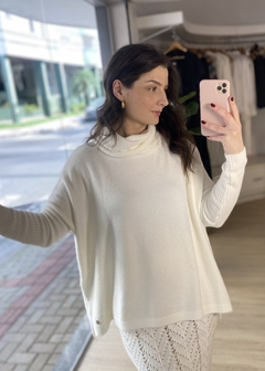BLUSA FIO PLUMA GOLA BIAMAR OFF WHITE - comprar online