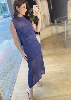 SAIA TRICOT AZUL na internet