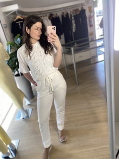 CALÇA MOLETOM BIAMAR OFF WHITE na internet