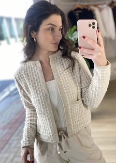 CASACO TRICOT BEGE - comprar online