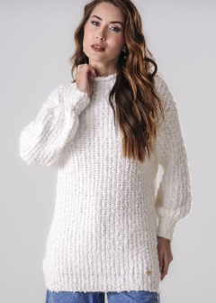 BLUSA ALONGADA OFF WHITE - comprar online