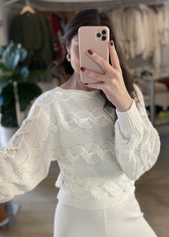 BLUSA TRANÇAS BIAMAR OFF WHITE - comprar online