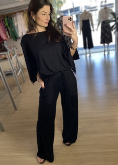 CALÇA PANTALONA MALHA PRETO na internet