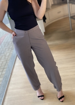 CALÇA ALFAITARIA BARRA ITALIANA CINZA - comprar online