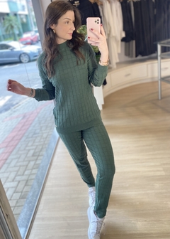 BLUSA QUADRICULADA VERDE - Banana Blu
