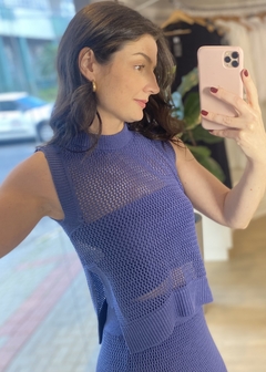 REGATA TRICOT AZUL na internet