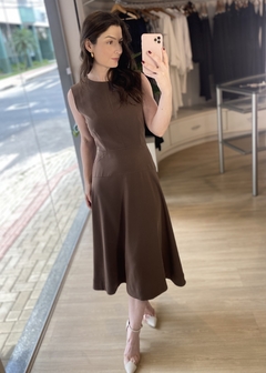 VESTIDO THAMIRES MARROM - comprar online