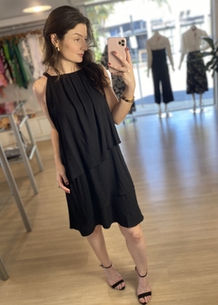 VESTIDO CAMADAS PRETO - comprar online