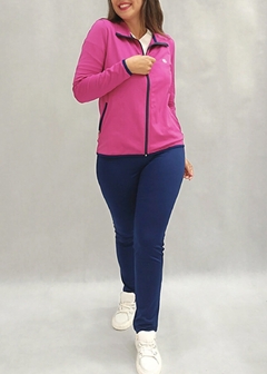 CONJUNTO TÉRMICO ROSA COM AZUL MARINHO
