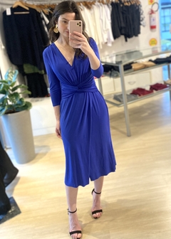 VESTIDO MIDI AZUL