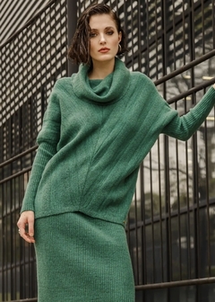 BLUSA AMPLA GOLA BOBA VERDE - comprar online