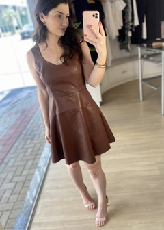 VESTIDO SORAIA MARROM - comprar online