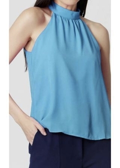 BLUSA MARIANA AZUL CIANO