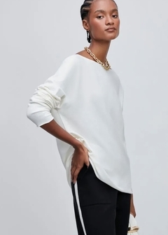 BLUSA 3D ANSELMI CONSUELO BLOCKER OFF WHITE na internet